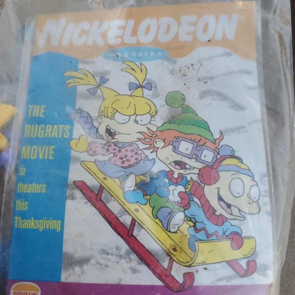 Burger King Nickelodeon Rugrats Movie Angelica In Blue Toy Car - Picture 5 of 5